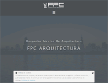 Tablet Screenshot of fpcarquitectura.com